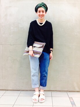 モリグチナオさん（レディース・161cm）の夏コーディネート