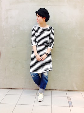 モリグチナオさん（レディース・161cm）の夏コーディネート