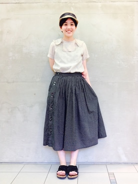 モリグチナオさん（レディース・161cm）の夏コーディネート