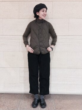 モリグチナオさん(レディース・161cm)の冬コーディネート