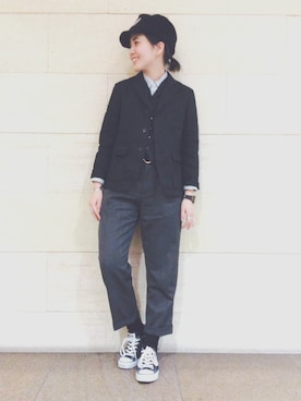 モリグチナオさん(レディース・161cm)の冬コーディネート