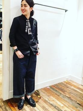 「アイテム（ドレスシューズ）」を使った、モリグチナオさん（レディース・161cm）の夏コーディネート