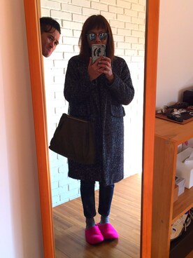 「ro（ロー）のアイテム（バッグ）」を使った、洪肯蒂さん（レディース・153cm）の冬コーディネート