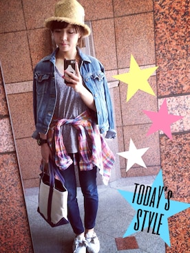 船曵淑乃さん（レディース・154cm）の春コーディネート