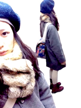 「ZOO（ズー）のアイテム」を使った、shimiさん（レディース・165cm）の冬コーディネート