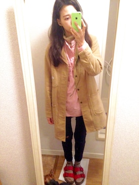 「Lee（リー）のアイテム（その他アウター）」を使った、shimiさん（レディース・165cm）の春コーディネート