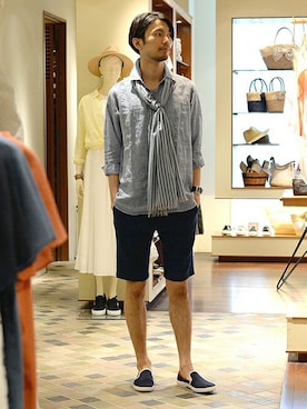 「BEAMS LIGHTS Men's（ビームスライツ メンズ）のアイテム」を使った、saitoさん（メンズ・181cm）の夏コーディネート