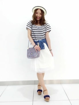 Hinechiさん（レディース・158cm）の夏コーディネート