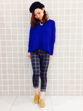 「PAGEBOY（ページボーイ）のアイテム（その他）」を使った、Hinechiさん（レディース・158cm）の秋コーディネート