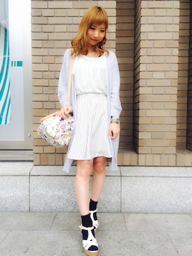 「PAGEBOY（ページボーイ）のアイテム（シューズ）」を使った、Hinechiさん（レディース・158cm）の春コーディネート