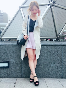 「PAGEBOY（ページボーイ）のアイテム（その他）」を使った、Hinechiさん（レディース・158cm）の春コーディネート