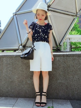 「PAGEBOY（ページボーイ）のアイテム（その他）」を使った、Hinechiさん（レディース・158cm）の春コーディネート