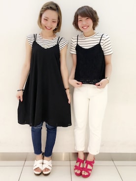 Hinechiさん（レディース・158cm）の夏コーディネート