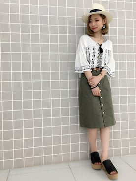 Hinechiさん（レディース・158cm）の夏コーディネート