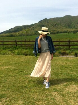 「H&M（エイチ・アンド・エム）のアイテム（サングラス）」を使った、Nana☆さん（レディース・159cm）の春コーディネート