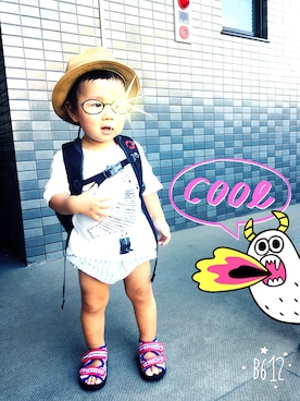 Emiri Kobayashiemiriさん(キッズ・80cm)の夏コーディネート