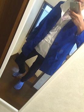 「アイテム（ステンカラーコート）」を使った、きのさん（メンズ・176cm・10代）の春コーディネート