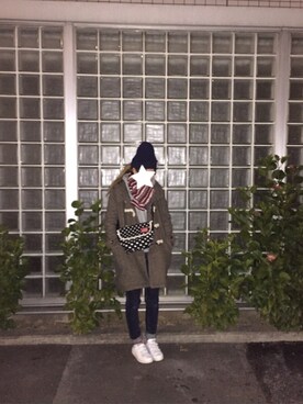 「SEVENDAYS=SUNDAY（セブンデイズサンデイ）のアイテム（ダッフルコート）」を使った、kmnmknmさん（レディース・160cm）の冬コーディネート