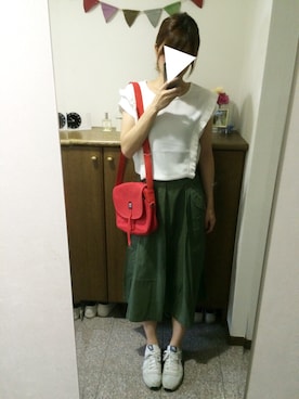 「PRIME PATTERN（プライムパターン）のアイテム（トップス）」を使った、ANNEさん（レディース・160cm）の夏コーディネート