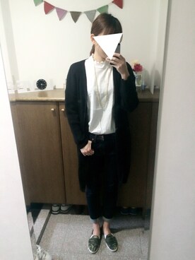 「URBAN RESEARCH DOORS WOMENS（アーバンリサーチ ドアーズ ウィメンズ）のDOORS ロングネックレス（ネックレス、ゴールド系）」を使った、ANNEさん（レディース・160cm）の秋コーディネート