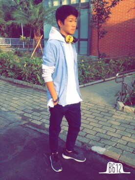 「5cm（ファイブシーエム）のアイテム（ジャケット/アウター）」を使った、Eugene Nerさん（メンズ・174cm）の冬コーディネート