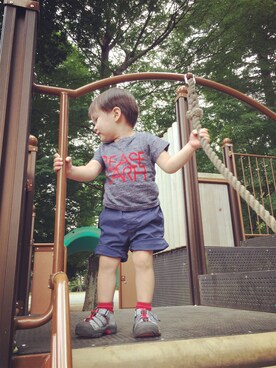 「Bellerose（ベルローズ）のアイテム」を使った、KAKA.Sさん（キッズ・90cm）の夏コーディネート