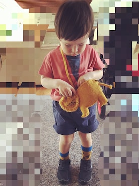 「UBANG（アヴァン）のアイテム」を使った、KAKA.Sさん（キッズ・90cm）の秋コーディネート