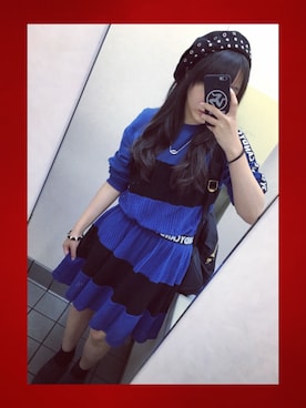 「Marc by Marc Jacobs（マークバイマークジェイコブス）のアイテム（ハンチング/ベレー帽）」を使った、しおんさん（レディース・153cm）の秋コーディネート