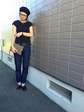 「ベレー帽推奨委員会」｜yumiさん（レディース・159cm）の夏コーディネート