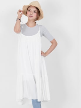 「KORMARCH（コマチ）のアイテム（帽子）」を使った、kormarchさん（レディース・167cm）の夏コーディネート