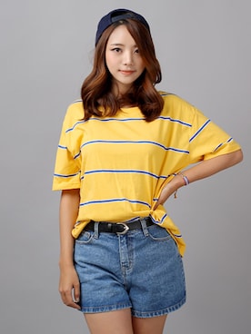 「KORMARCH（コマチ）のアイテム（帽子）」を使った、kormarchさん（レディース・167cm）の夏コーディネート