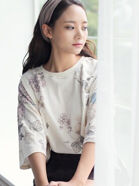 「アイテム（カチューシャ）」を使った、kormarchさん（レディース・167cm）の夏コーディネート