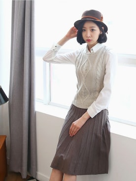 「アイテム（スカート、その他）」を使った、kormarchさん（レディース・167cm）の秋コーディネート