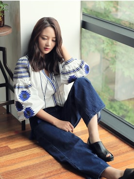 「KORMARCH（コマチ）のアイテム」を使った、kormarchさん（レディース・167cm）の秋コーディネート