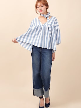 「KORMARCH（コマチ）のアイテム」を使った、kormarchさん（レディース・167cm）の秋コーディネート