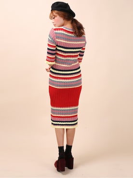 「アイテム（ハンチング/ベレー帽）」を使った、kormarchさん（レディース・167cm）の秋コーディネート