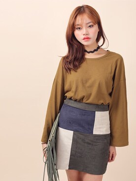 「KORMARCH（コマチ）のアイテム」を使った、kormarchさん（レディース・167cm）の秋コーディネート