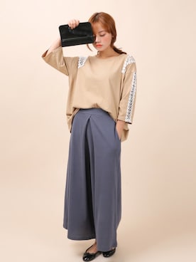 「アイテム（クラッチバッグ）」を使った、kormarchさん（レディース・167cm）の秋コーディネート