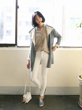 「ロングカーディガン」｜kormarchさん（レディース・167cm）の秋コーディネート