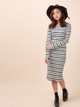 「KORMARCH（コマチ）のアイテム（帽子）」を使った、kormarchさん（レディース・167cm）の秋コーディネート