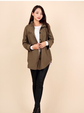 「アイテム（カバーオール）」を使った、kormarchさん（レディース・167cm）の秋コーディネート