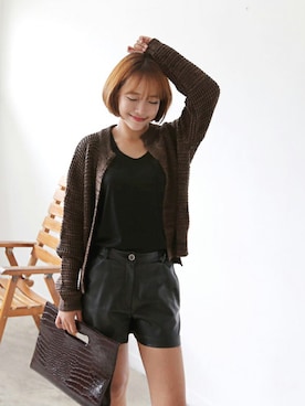 「アイテム（クラッチバッグ）」を使った、kormarchさん（レディース・167cm）の秋コーディネート