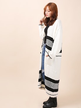 「アイテム（ブーティ）」を使った、kormarchさん（レディース・167cm）の秋コーディネート