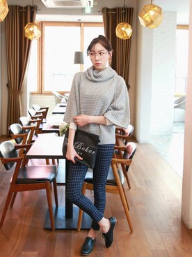 「KORMARCH（コマチ）のアイテム」を使った、kormarchさん（レディース・167cm）の秋コーディネート