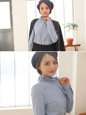 「KORMARCH（コマチ）のアイテム（帽子）」を使った、kormarchさん（レディース・167cm）の秋コーディネート