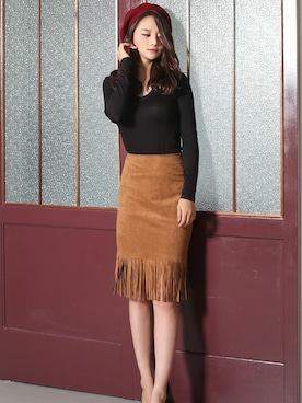 「KORMARCH（コマチ）のアイテム」を使った、kormarchさん（レディース・167cm）の秋コーディネート