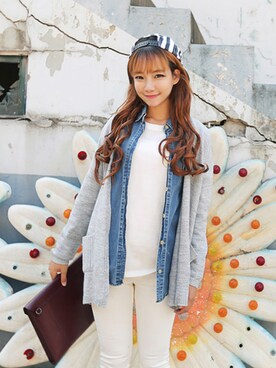 「KORMARCH（コマチ）のアイテム」を使った、kormarchさん（レディース・167cm）の秋コーディネート