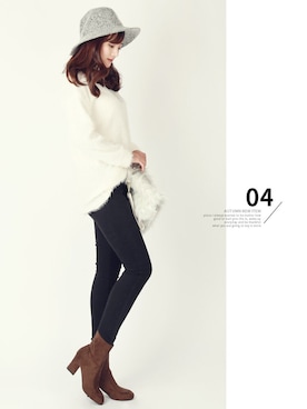 「KORMARCH（コマチ）のアイテム」を使った、kormarchさん（レディース・167cm）の秋コーディネート