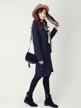 「KORMARCH（コマチ）のアイテム（帽子）」を使った、kormarchさん（レディース・167cm）の秋コーディネート