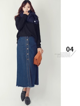 「KORMARCH（コマチ）のアイテム」を使った、kormarchさん（レディース・167cm）の秋コーディネート